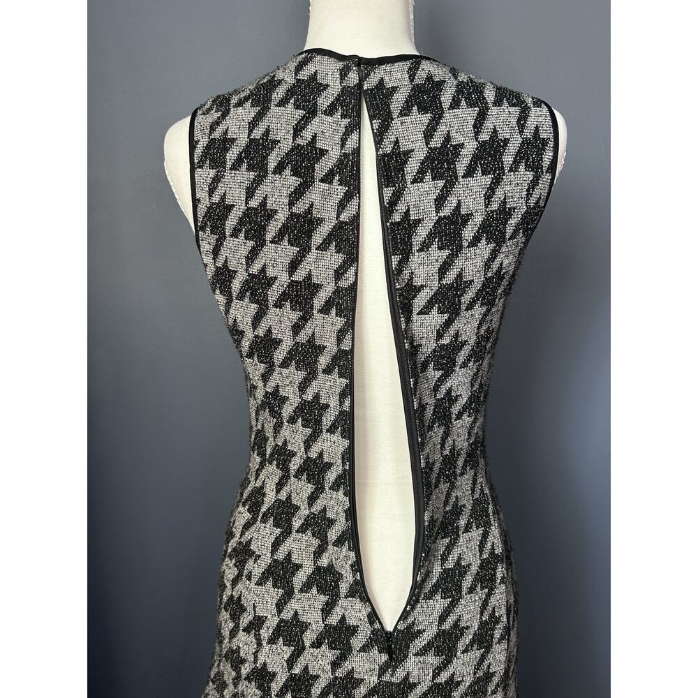 Theory Size 2 Houndstooth Nikay Dress Porter Check Classic Office Minimalist - Picture 6 of 8